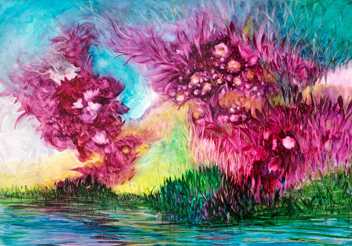 Kamran Khavarani Oil Painting - "Evolution"